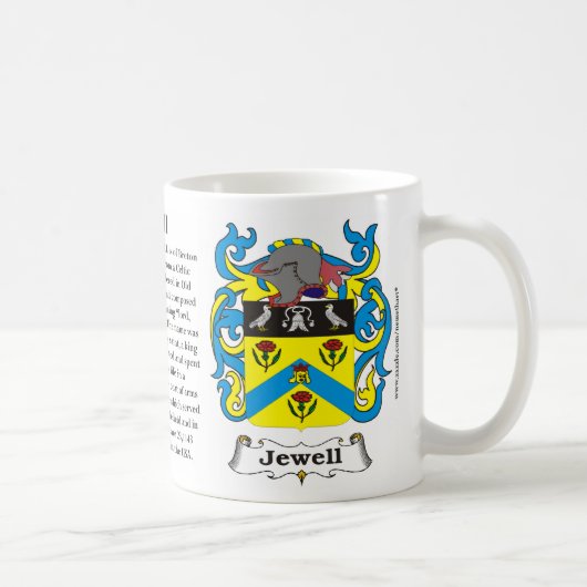 Jewell Family Coat of Arms Mok (Rechts)