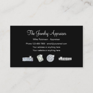 Jewelry Appraiser Classy Visitekaartjes