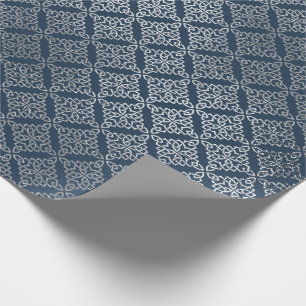 Jewelry Arabesque Moroccan Blue Navy Silver Cadeaupapier