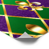 Jewelry Background Mardi Gras Poster (Hoek)