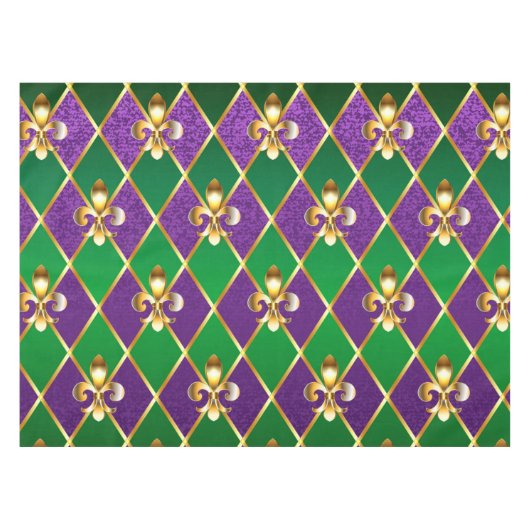Jewelry Background Mardi Gras Tafelkleed (Voorkant (Horizontaal))