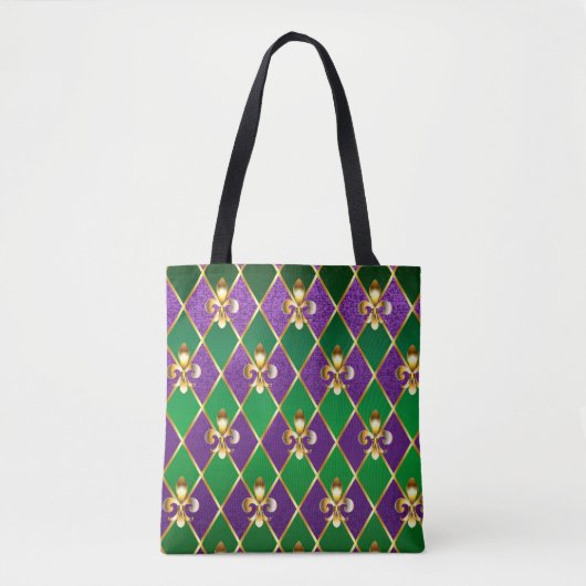 Jewelry Background Mardi Gras Tote Bag (Voorkant)