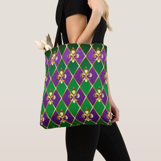 Jewelry Background Mardi Gras Tote Bag (Dichtbij)