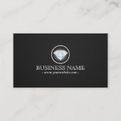 Jewelry Bright Diamond Carbon Fibre Visitekaartje (Voorkant)