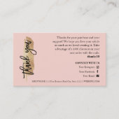 Jewelry Care Gold Gliter-script Hartelijk dank Visitekaartje (Voorkant)