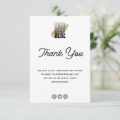 Jewelry Care Kaart Bedankt voor de behuizing (Staand voorkant)