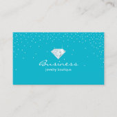 Jewelry Design Turquoise Confetti Bright Diamond Visitekaartje (Voorkant)