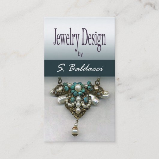 Jewelry Designer Custom Jeweler Visitekaartje (Voorkant)