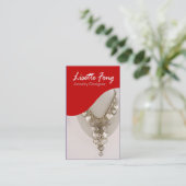 Jewelry Designer Custom Jeweler Visitekaartje (Staand voorkant)