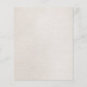 Jewelry Designer Faux Gold Leaf Circle Linen look Flyer (Achterkant)