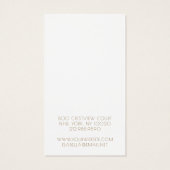 Jewelry Designer Glitter Wash Earring Display Kaar Visitekaartje (Achterkant)