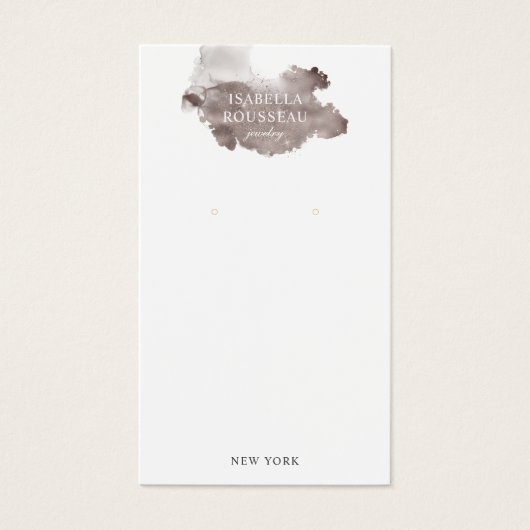 Jewelry Designer Glitter Wash Earring Display Kaar Visitekaartje (Voorkant)