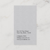 Jewelry Designer Gold Monogram Classy Leather Visitekaartje (Achterkant)