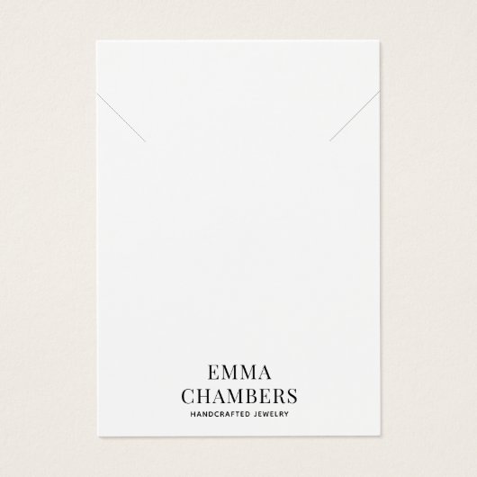Jewelry Designer Ketting Bracelet Visitekaartje (Voorkant)