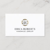 Jewelry Designer Modern Gold Diamond Visitekaartje (Voorkant)