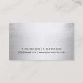 Jewelry Designer Modern Gold & Silver Visitekaartje (Achterkant)