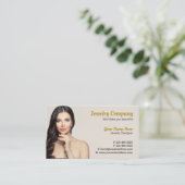 Jewelry Designer/Seller Visitekaartje (Staand voorkant)