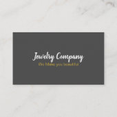 Jewelry Designer/Seller Visitekaartje (Achterkant)