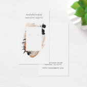 Jewelry Designer Terracotta Black Drop earring Visitekaartje (Bureau)