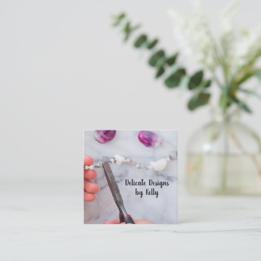 Jewelry Designer Visitekaartje (Staand voorkant)