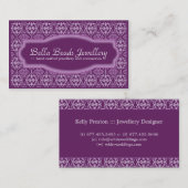 Jewelry Designer Visitekaartje (Voorkant / Achterkant)