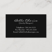 Jewelry Designer Visitekaartje (Achterkant)