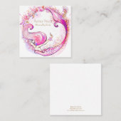 Jewelry Display Card - Ketting Vierkante Visitekaartje (Voorkant / Achterkant)