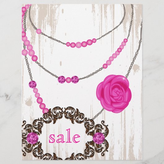 Jewelry Flyer Roos Ketting Bruin Roze (Voorkant)