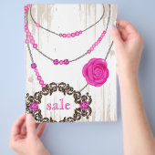 Jewelry Flyer Roos Ketting Bruin Roze (Hand)