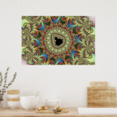 Jewelry Fractal Poster (Keuken)