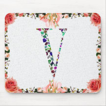 Jewelry Gemstenen Monogram Letter V