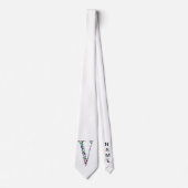 Jewelry Gemstenen Monogram Letter V Stropdas (Voorkant)