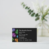 Jewelry Gemstone Businesscards Visitekaartje (Staand voorkant)