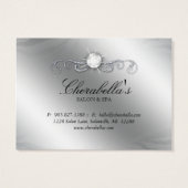 Jewelry Gift Kaart Luxury Zebra Red Silver Sparkle