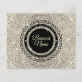 Jewelry Glitter Gold Diamond bedankt voor uw beste (Achterkant)