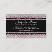 Jewelry Glitter Pink Diamonds Visitekaartje (Achterkant)