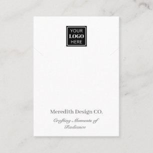 Jewelry Ketting Display Minimalist Visitekaartje