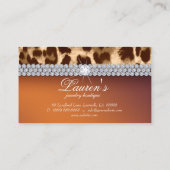 Jewelry Leopard Visitekaartje Tanning Brown (Achterkant)