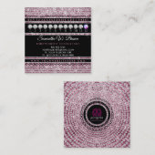 Jewelry Loyalty Punch Vierkante Visitekaartje (Voorkant / Achterkant)