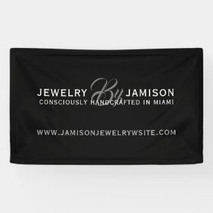 JEWELRY op persoonlijke naam Merkmerk Business Sil Spandoek
