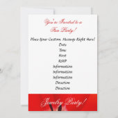 Jewelry Party! Uitnodiging tot het indienen van ui (Achterkant)