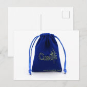 Jewelry Pouch, Coin Drawstring Bag Promotional Bag Briefkaart (Voorkant / Achterkant)