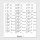 Jewelry Price Labels Business Name 30 Sticker (Vel)