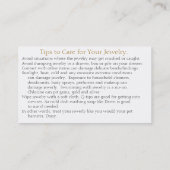 Jewelry-profielkaart Visitekaartje (Achterkant)