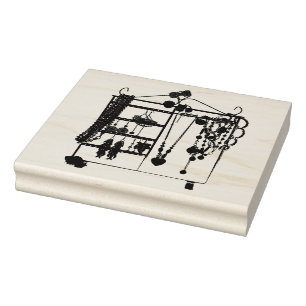 Jewelry Rack Rubber Art Stamp Rubberstempel