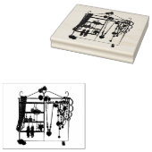 Jewelry Rack Rubber Art Stamp Rubberstempel (Gestempeld)