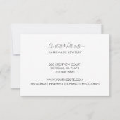 Jewelry roze goudglitter Marble Gift Certificate (Achterkant)