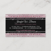 Jewelry Shop Pink Bling Visitekaartje (Achterkant)