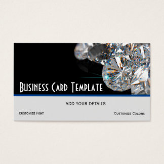 Jewelry Stone Rhinestone Diamonds Visitekaartje