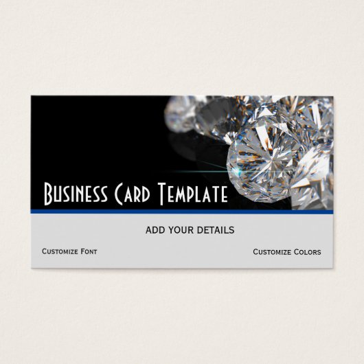 Jewelry Stone Rhinestone Diamonds Visitekaartje (Voorkant)